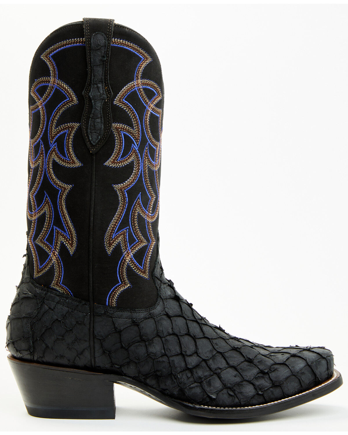 Image #2 - Cody James Men's Exotic Pirarucu Western Boots - Square Toe, Black, hi-res