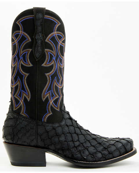 Image #2 - Cody James Men's Exotic Pirarucu Western Boots - Square Toe , Black, hi-res