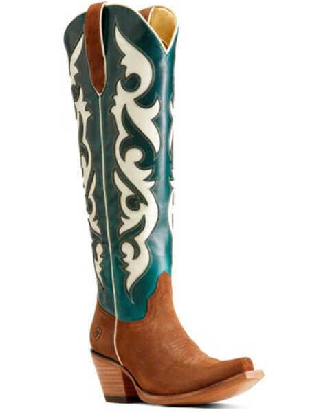 Image #1 - Ariat Women's Elvira Western Boots - Snip Toe, Brown, hi-res