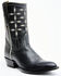 Image #1 - Planet Cowboy Women's Pee-Wee Pair-A-Dice Leather Western Boot - Snip Toe, Black, hi-res