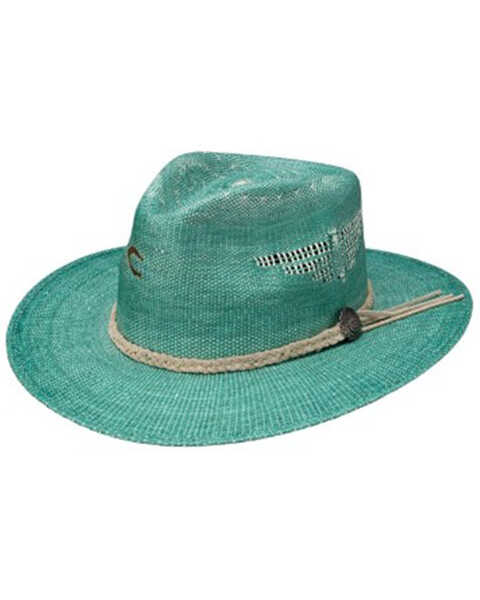 Image #1 - Resistol Women's Topo Chico Straw Western Fashion Hat, Turquoise, hi-res