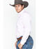 Image #3 - Ariat Men's Striped Long Sleeve Button-Down Western Shirt, Pink, hi-res