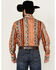 Image #4 - Wrangler Men's Checotah Long Sleeve Snap Western Shirt - Big , Rust Copper, hi-res