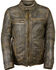 Image #1 - Milwaukee Leather Men's Distressed Scooter Jacket w/ Venting , Black/tan, hi-res