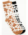 Image #2 - Shyanne Women's Cow Print Crew Socks - 2-Pack, Multi, hi-res