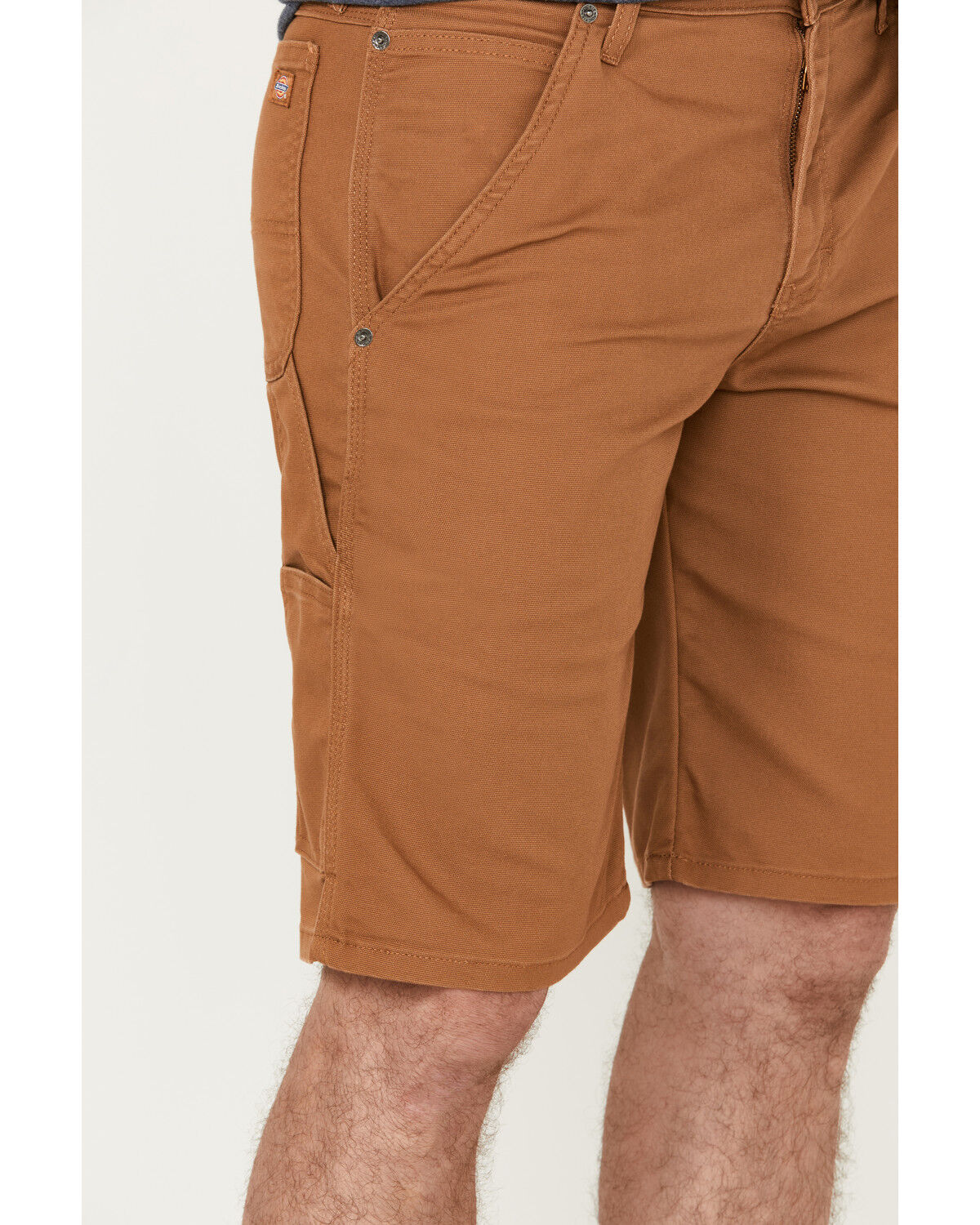 Image #2 - Dickies Men's 11" Duck Carpenter Work Shorts, Brown, hi-res