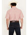 Image #4 - Ariat Men's Duke Plaid Print Short Sleeve Button-Down Performance Western Shirt, Red, hi-res