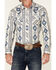 Image #3 - Rock & Roll Denim Men's Navy Southwestern Print Long Sleeve Snap Western Shirt, , hi-res