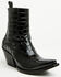 Image #1 - Ariat Women's Jade Crocodile Print Western Booties - Snip Toe, Black, hi-res
