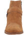 Dingo Women's Buckskin Western Fashion Booties - Snip Toe , Brown, hi-res