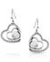 Image #2 - Montana Silversmiths Women's Clearer Ponds Turquoise Heart Earrings, Silver, hi-res