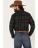 Image #4 - United By Blue Men's Responsible Plaid Long Sleeve Western Flannel Shirt, Olive, hi-res
