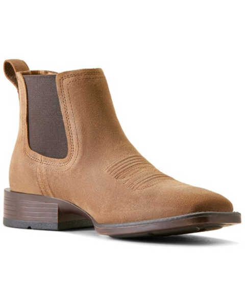 Ariat Men's Booker Ultra Western Boots - Broad Square Toe , Brown, hi-res