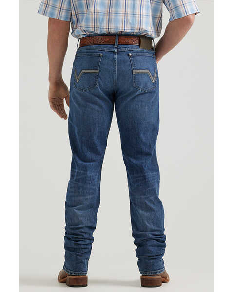 Image #3 - Wrangler 20X Men's Warren Medium Wash Slim Straight Stretch Denim Jeans - Tall , Medium Wash, hi-res