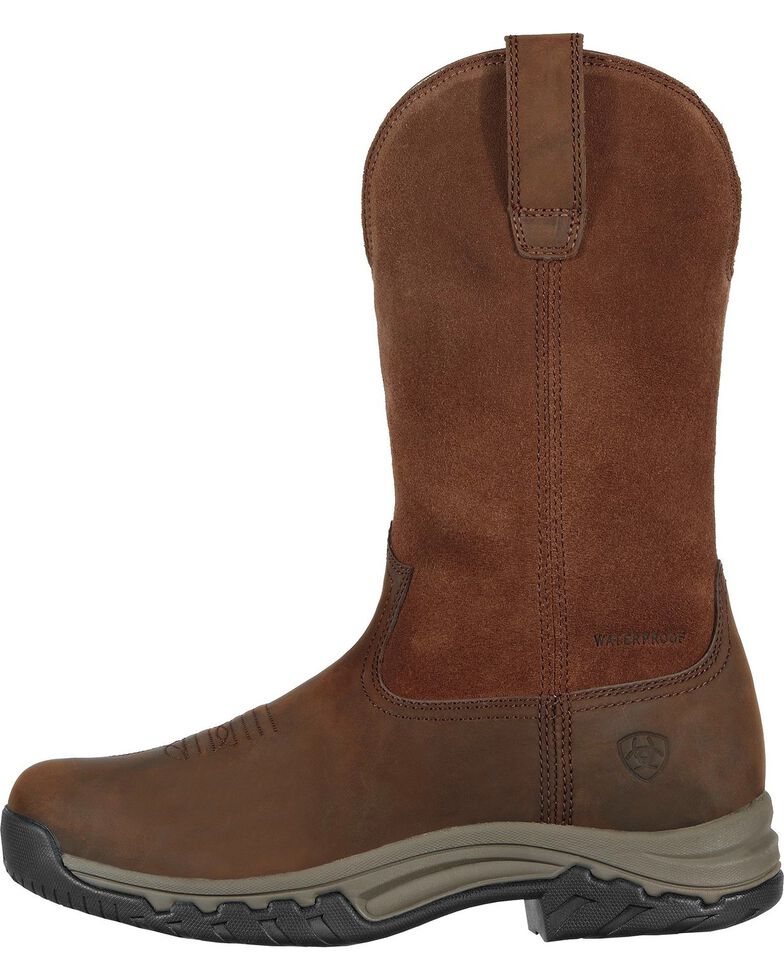 Ariat Women's Terrain H2O Pull-On Boots - Round Toe, Distressed, hi-res