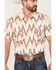 Dale Brisby Men's Digital Print Short Sleeve Snap Western Shirt , Natural, hi-res