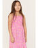 Image #2 - Wrangler Girls' Sunburst Print Sleeveless Dress, Pink, hi-res