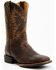 Image #1 - RANK 45® Men's Xero Gravity Performance Western Boots - Broad Square Toe, Brown, hi-res