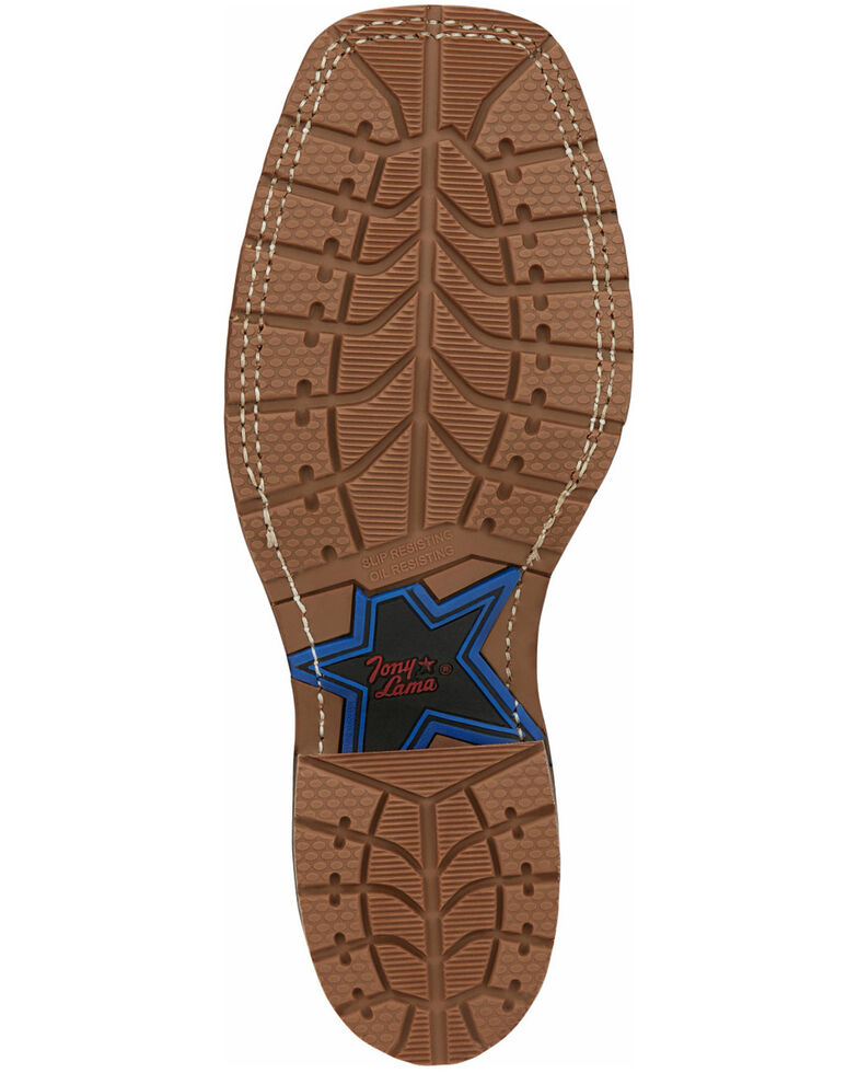 Tony Lama Men's Bowie Oak Western Boots - Wide Square Toe