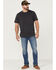 Image #1 - Brothers and Sons Men's Back Country Light Medium Wash Stretch Slim Straight Jeans , Light Medium Wash, hi-res