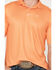 Cinch Men's Mini Geo Print Polo, Orange, hi-res