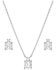 Image #1 - Montana Silversmiths Women's Clean Cut Jewelry Set - 2 Piece, Silver, hi-res