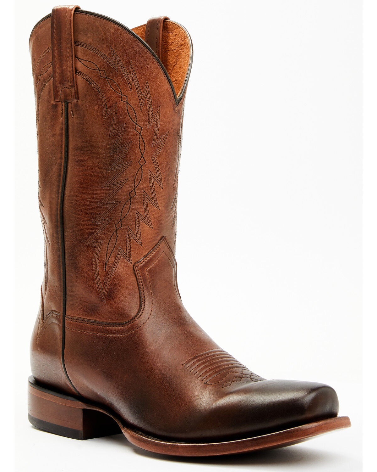 Cody James Men's Handcrafted Western Boots - Square Toe, Brown, hi-res