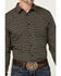 Image #3 - Gibson Men's Fleur de Lis Floral Print Long Sleeve Button-Down Western Shirt , Navy, hi-res