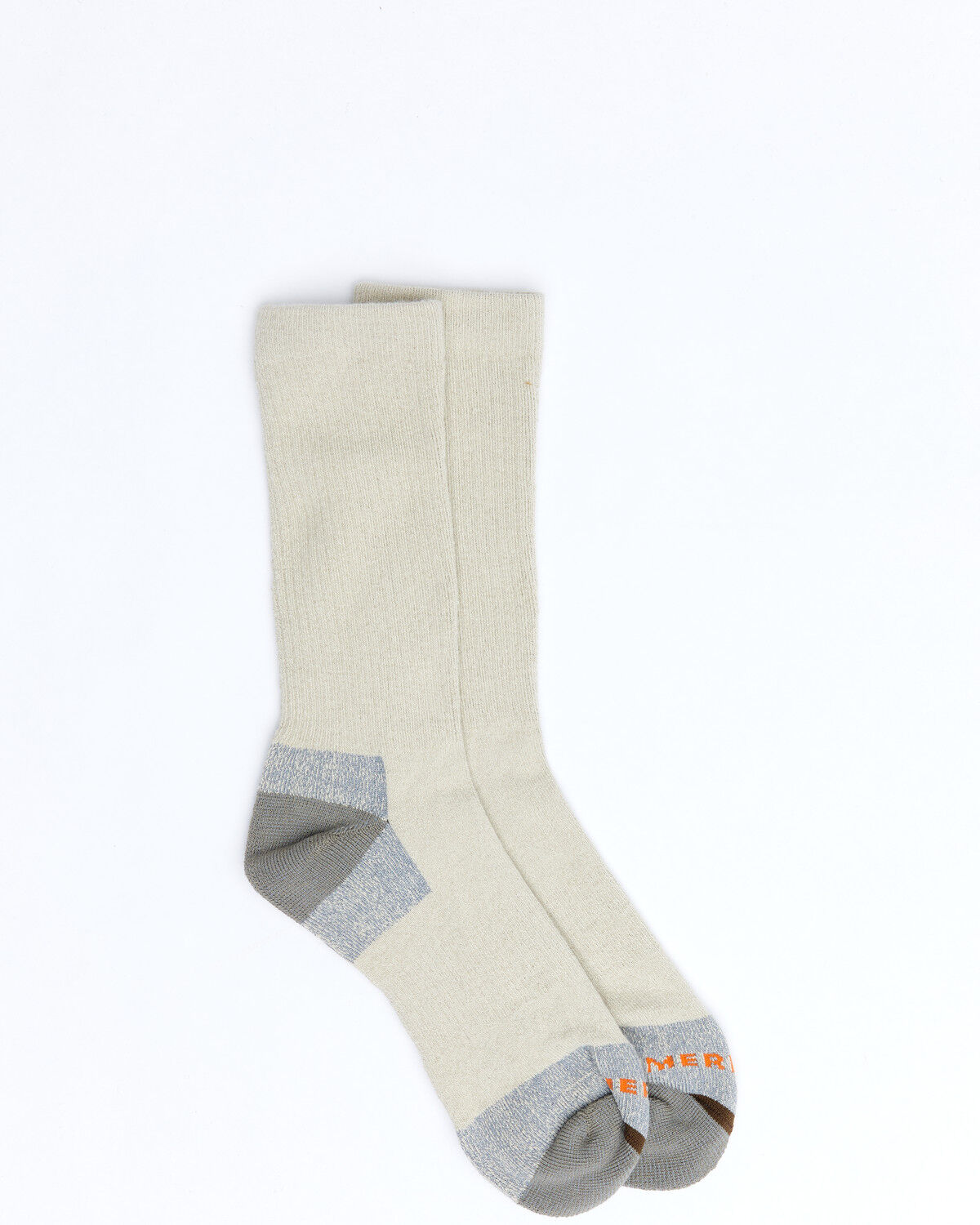 Image #1 - Merrell Men's Black MOAB Crew Socks, Oatmeal, hi-res