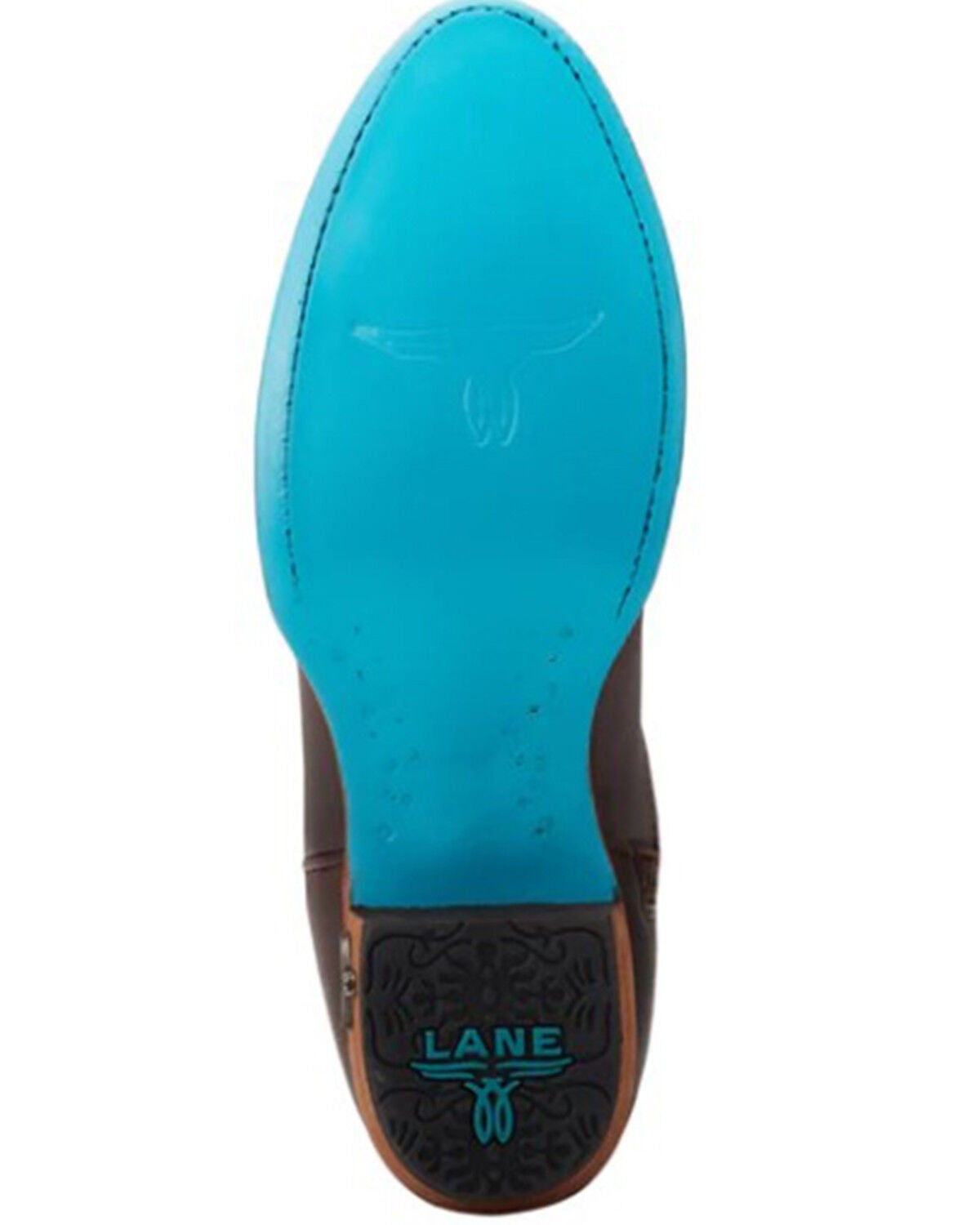 Image #7 - Lane Women's Plain Jane Midi Western Boots - Round Toe, Cognac, hi-res