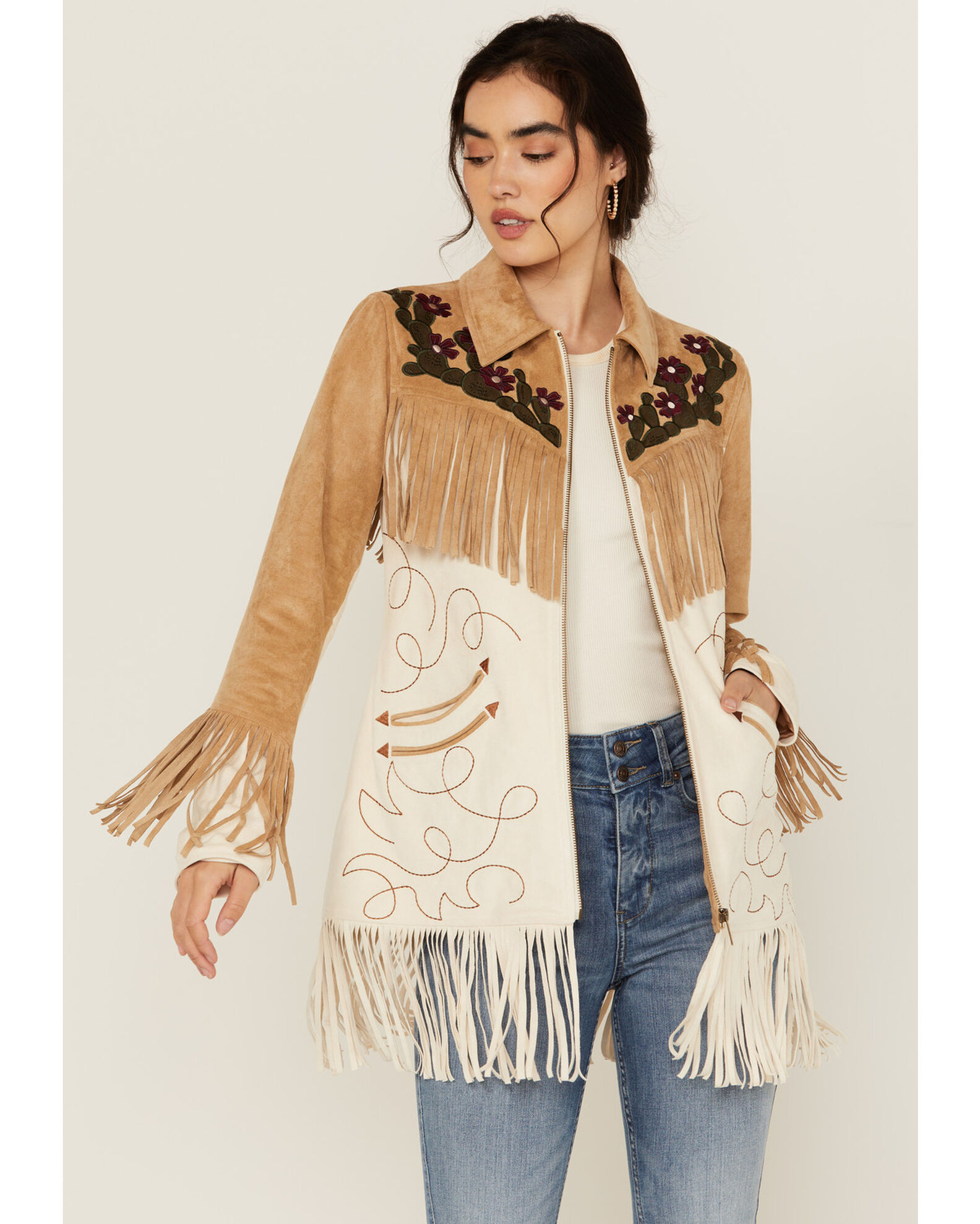 Sheplers fringe jacket on sale