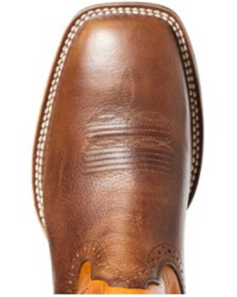 Image #4 - Ariat Men's Quickdraw Pinto Western Performance Boots - Broad Square Toe, Brown, hi-res