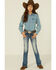 Image #1 - Miss Me Girls' Lucky Horse Shoe Stars Bootcut Jeans, , hi-res