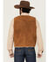 Image #4 - Cody James Men's Sherpa Lined Suede Snap Vest, Russett, hi-res