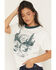 Image #2 - Youth in Revolt Women's Running Horse Short Sleeve Raglan Tee, White, hi-res