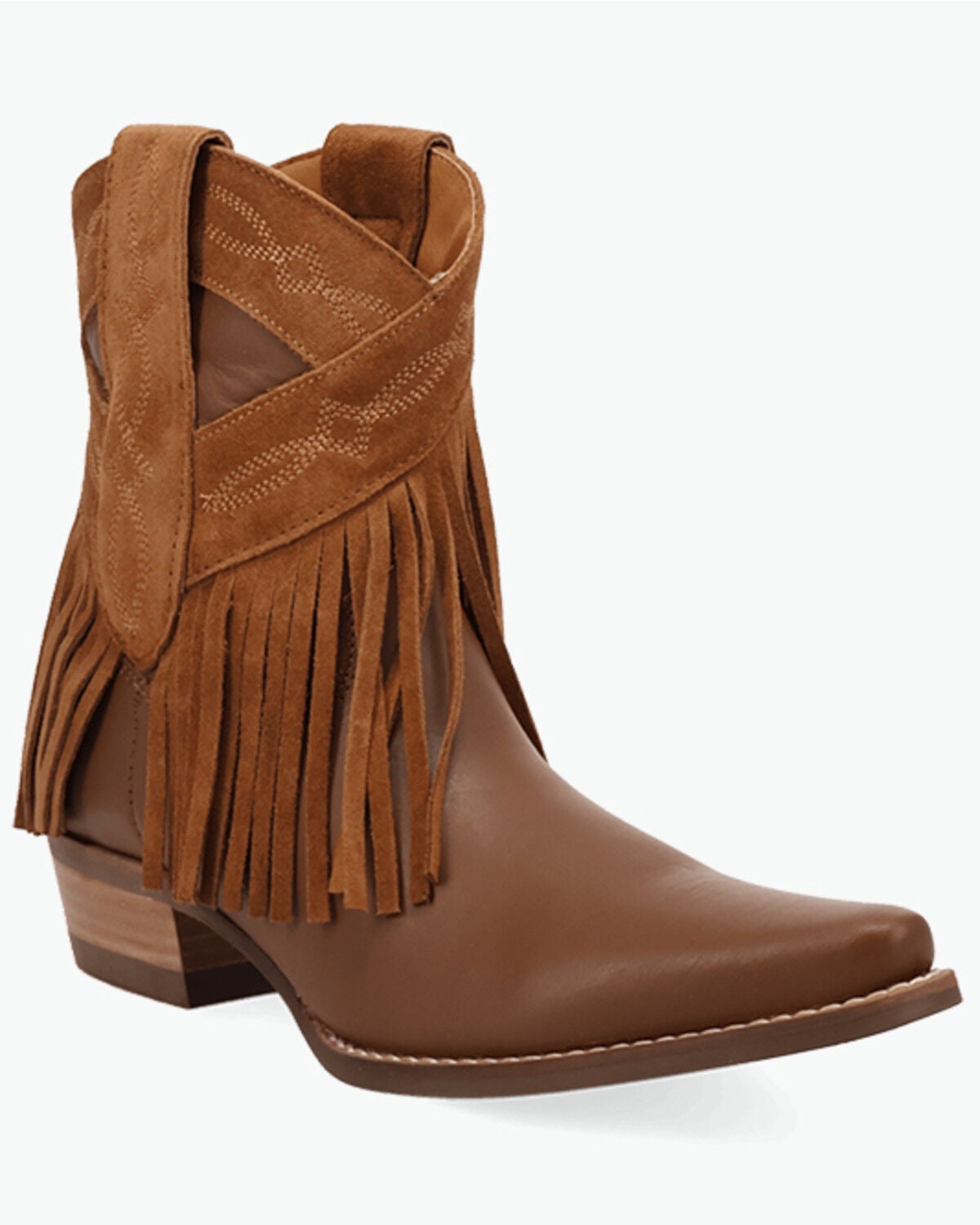 Image #1 - Dingo Women's Last Ride Western Booties - Snip Toe, Camel, hi-res