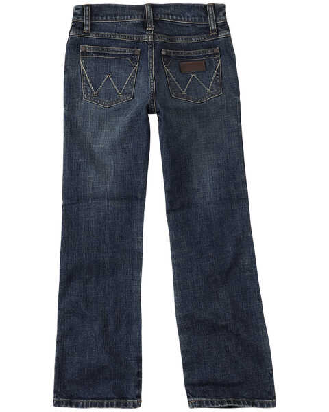 Image #2 - Wrangler Little Boys' Layton Dark Wash Slim Bootcut Jeans, Dark Wash, hi-res