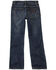 Image #2 - Wrangler Little Boys' Layton Dark Wash Slim Bootcut Jeans, Dark Wash, hi-res