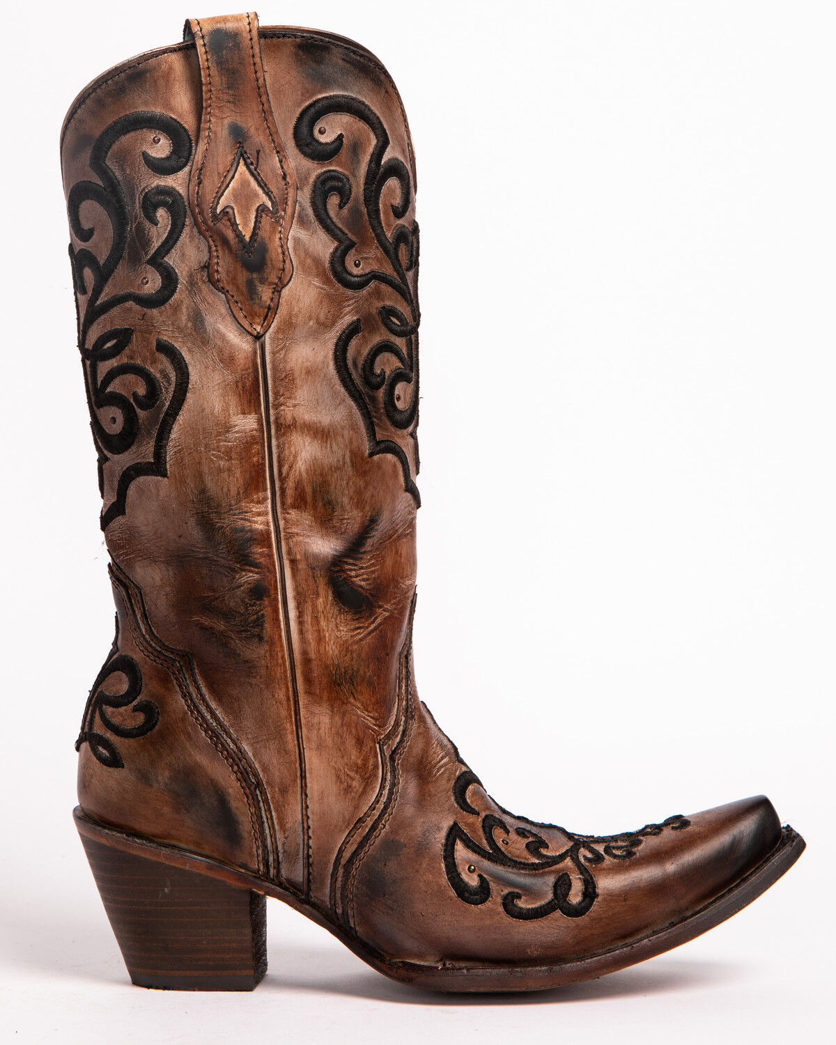 Image #3 - Corral Women's Cord Stitch Cowgirl Boots - Snip Toe, , hi-res