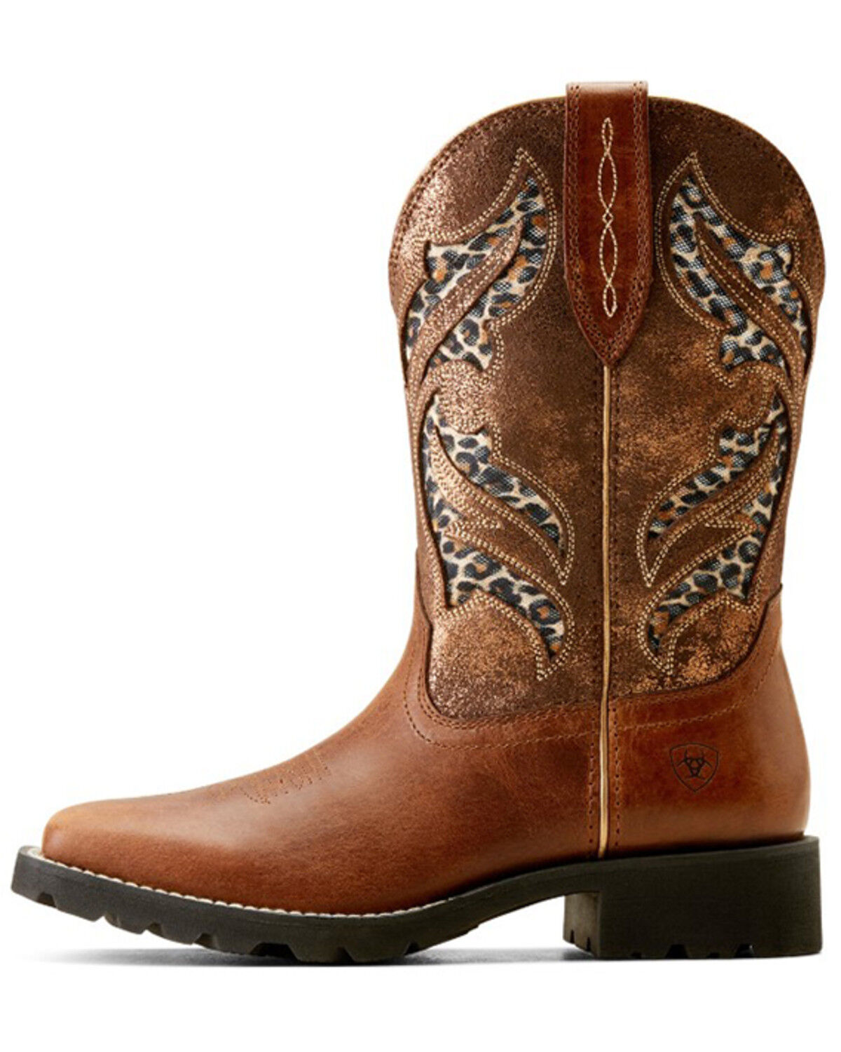 Image #2 - Ariat Women's Unbrindled Rancher VentTEK Performance Western Boots - Broad Square Toe, Brown, hi-res