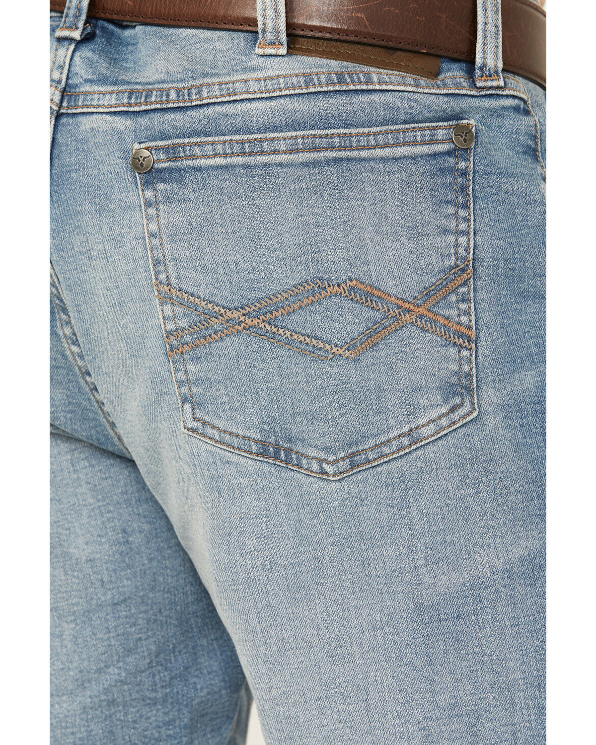 Image #4 - Wrangler 20X Men's Light Wash Shade Bootcut Stretch Jeans, , hi-res
