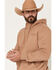 Image #3 - RANK 45&reg; Men's Desert Steer Embroidered Hooded Sweatshirt, Tan, hi-res