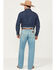 Image #3 - Wrangler Men's Retro Medium Washed Relaxed Fit Bootcut Stretch Denim Jeans, Medium Wash, hi-res