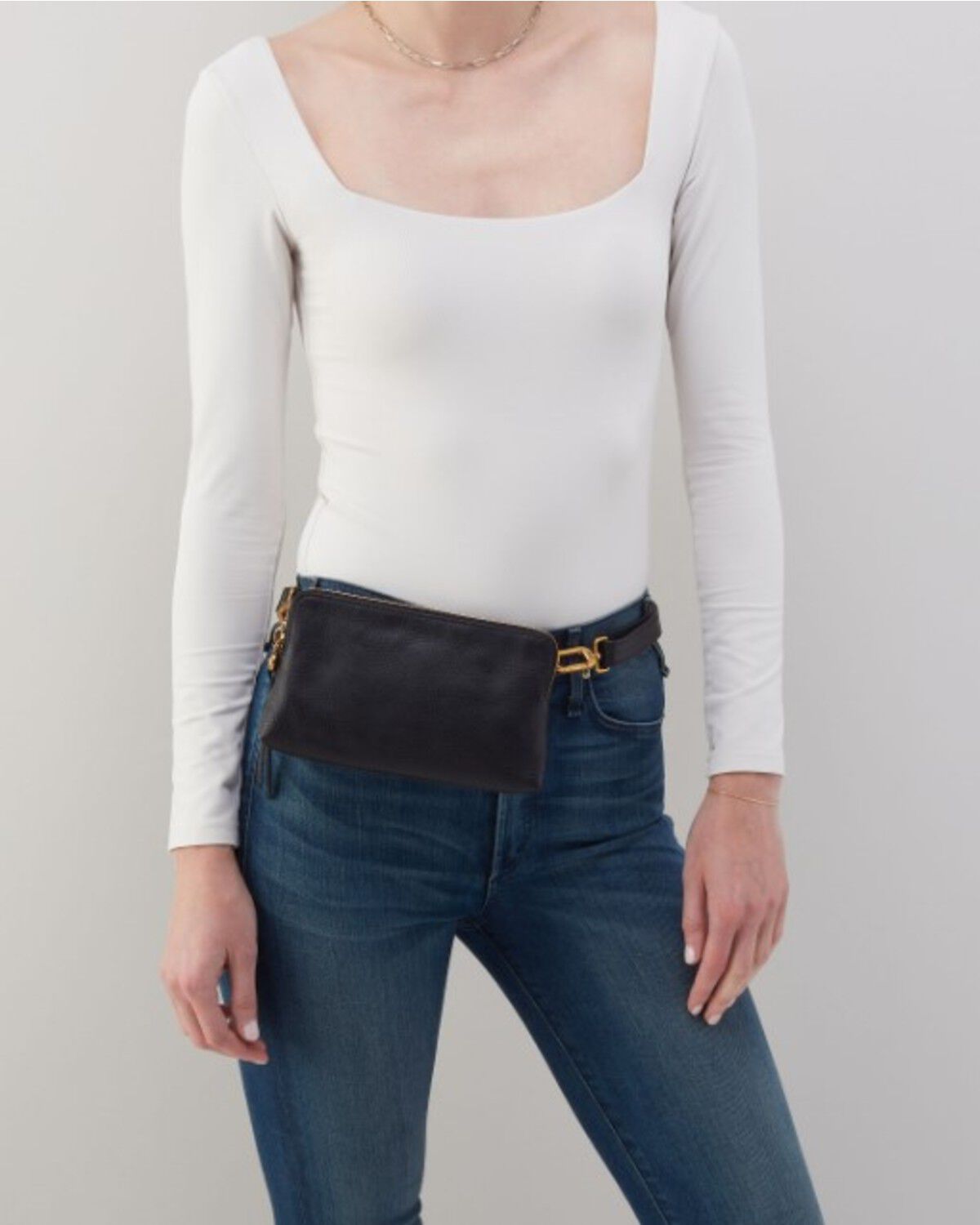 Image #5 - Hobo Women's Fern Slim Belt Bag, Black, hi-res