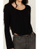 Image #3 - Idyllwind Women's Loma Bell Sleeve Corset Top, Black, hi-res