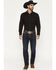 Image #1 - Rock & Roll Denim Men's Alpha Dark Wash Tapered Bootcut Reflex Stretch Denim Jeans, Dark Wash, hi-res