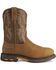 Image #2 - Ariat Men's H20 WorkHog® Work Boots - Soft Toe, Aged Bark, hi-res