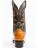 Dan Post Men's Camel Eel Exotic Western Boots - Square Toe , Brown, hi-res