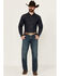 Image #1 - Wrangler Retro Men's 88MWZ Koewin Medium Wash Slim Straight Stretch Denim Jeans - Tall, Medium Wash, hi-res
