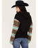 Image #4 - Changes Women's Serape Striped Yellowstone Hoodie, Teal, hi-res